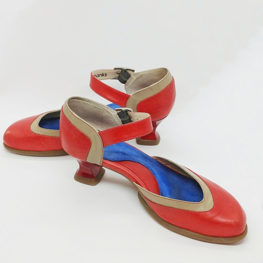 John Fluevog Mary Janes Kitten Heels sz9